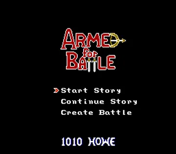 Armed for Battle (World) (2011-09-24) (Beta) (Aftermarket) (Unl) screen shot title